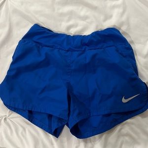 bright blue nike athletic shorts!